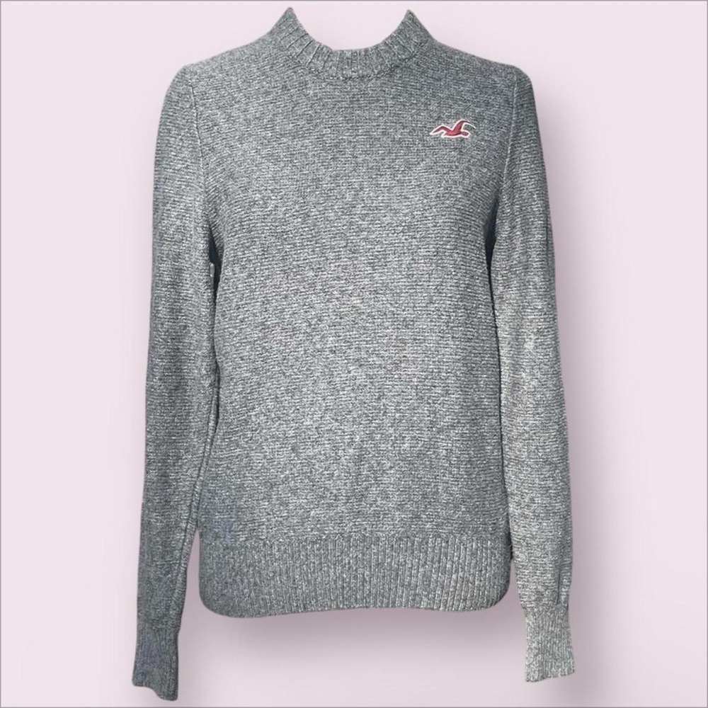Hollister Gray Mock Neck Sweater